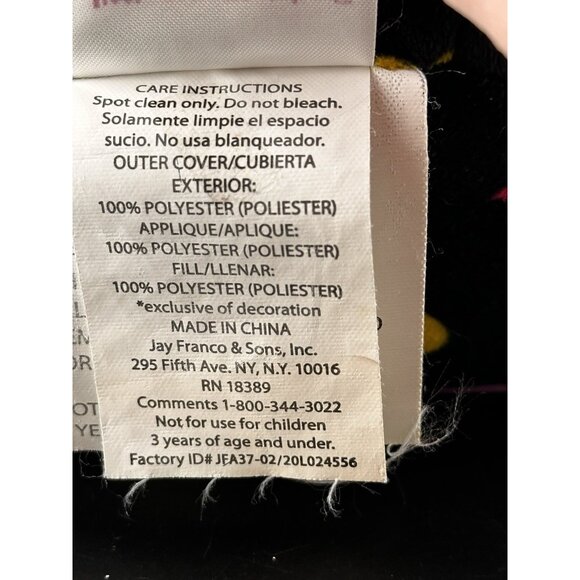 Little Miss Matched Black Silly Monster Pillow Buddy  13"  Plush Stuffed Animal - Picture 11 of 14